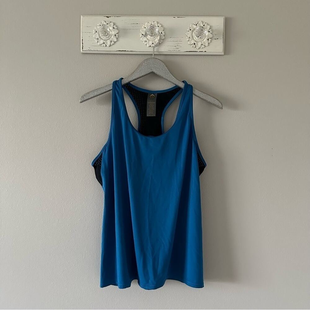 Shape Blue Racerback Tank Top - Picture 6 of 6